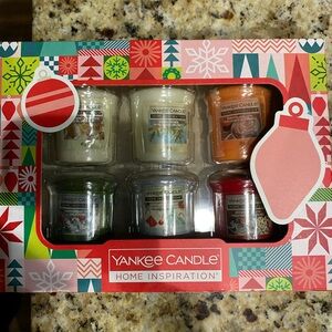 Yankee Candle Home Inspiration Votive Set - White, Green, Orange, Red